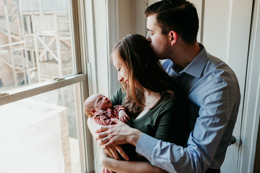 Evanston Newborn Session – Family of Three